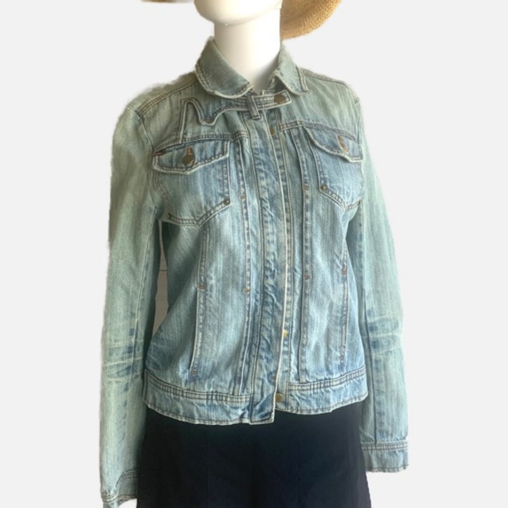 Tractr Blu Light Wash Denim Jean Jacket XS